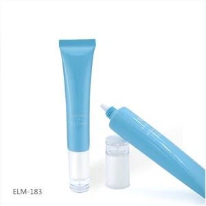 ड्रॉप कैप के साथ गोल कॉस्मेटिक ट्यूब